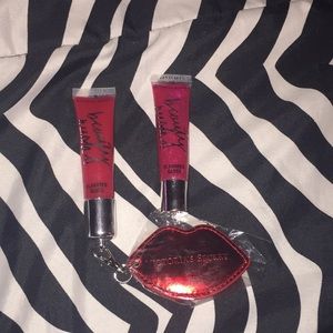 Lipgloss and keychain never used!